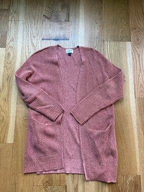 Universal Thread Dusty Rose Open-Front Knit Cardigan